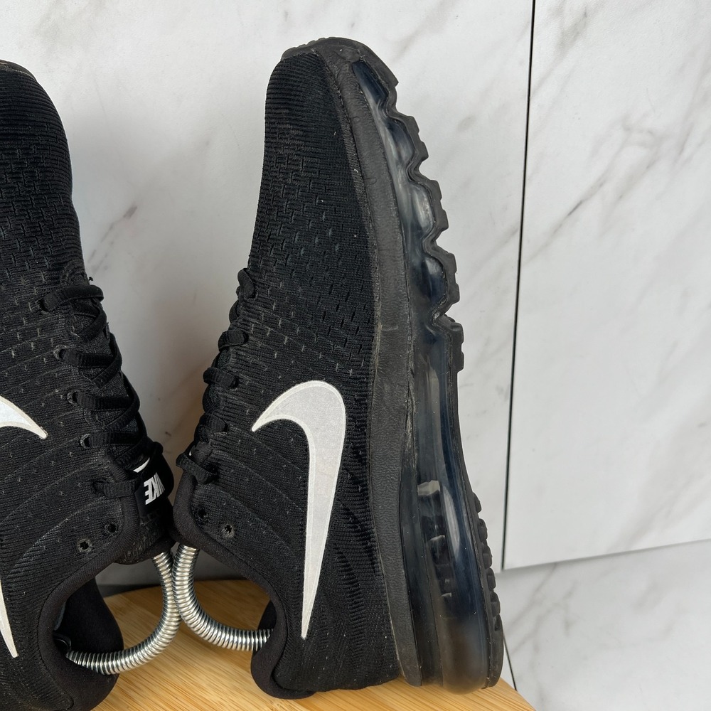 Nike Air Max 2017 Womens Size 8 Triple Black Running Gym Shoes 849560-001 - Picture 6 of 12